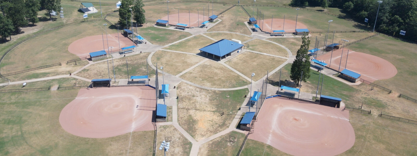 Baseball fields at Bishop Park